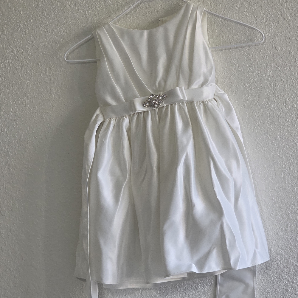 Elegant White Kids Dress